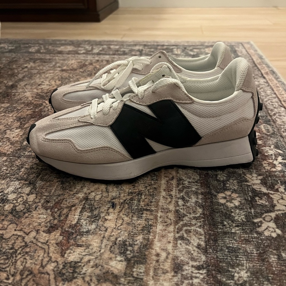 New Balance White and Black Athletic Shoes
